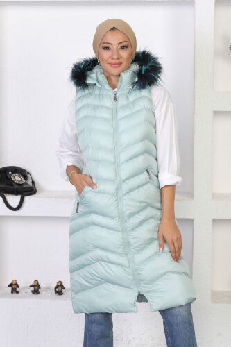Urumçi Şişme Yelek TS0557 Mint - 4