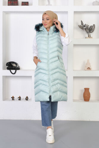 Urumçi Şişme Yelek TS0557 Mint - 3