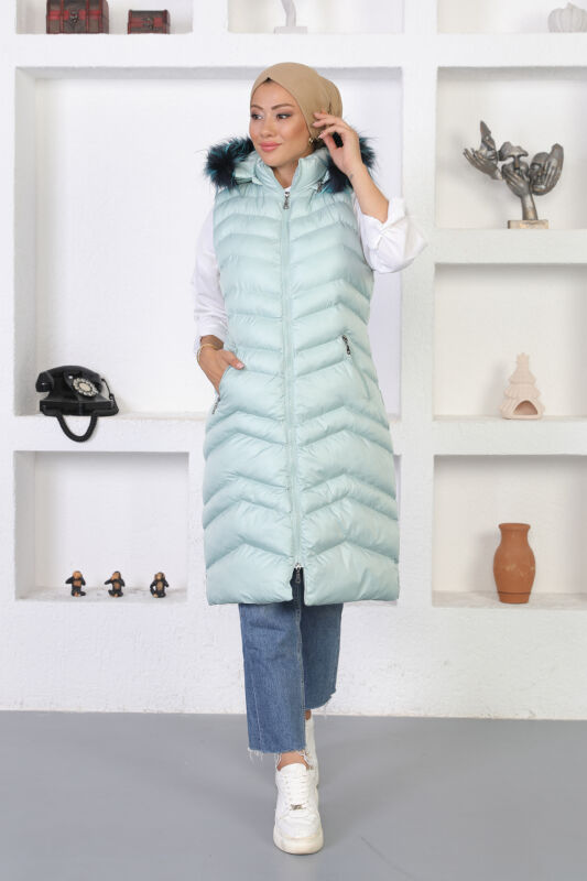 Urumçi Şişme Yelek TS0557 Mint - 3