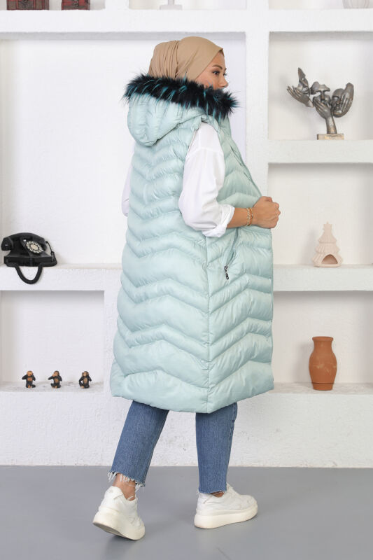 Urumçi Şişme Yelek TS0557 Mint - 5