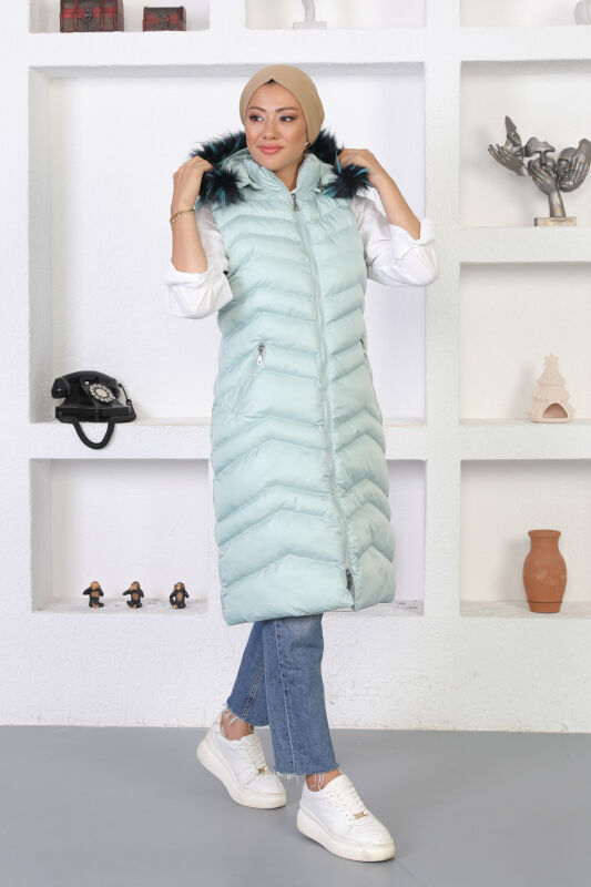 Urumçi Şişme Yelek TS0557 Mint - 1