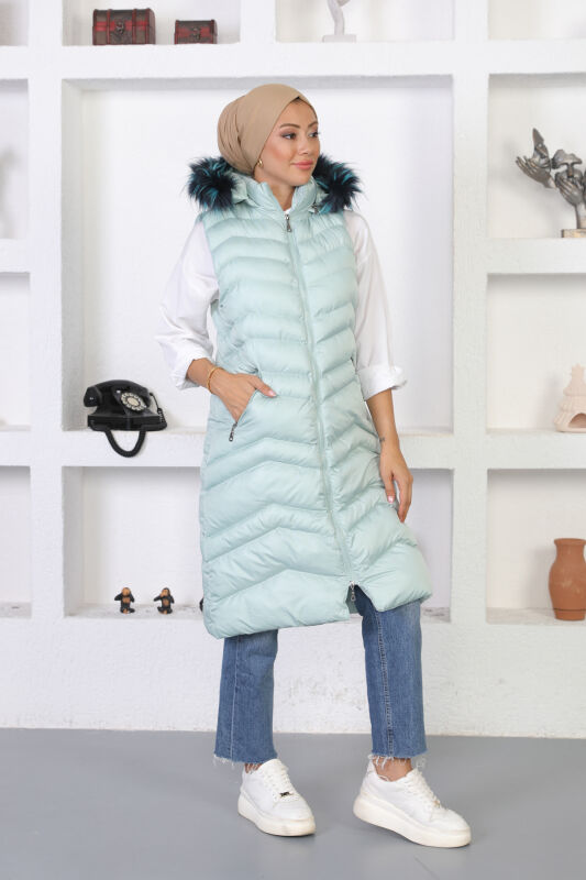 Urumçi Şişme Yelek TS0557 Mint - 2