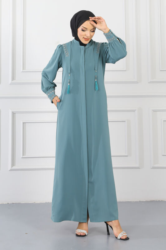 Gizli Pat Taşlı Ferace TS0349 Mint - 4