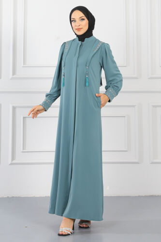 Gizli Pat Taşlı Ferace TS0349 Mint - 2