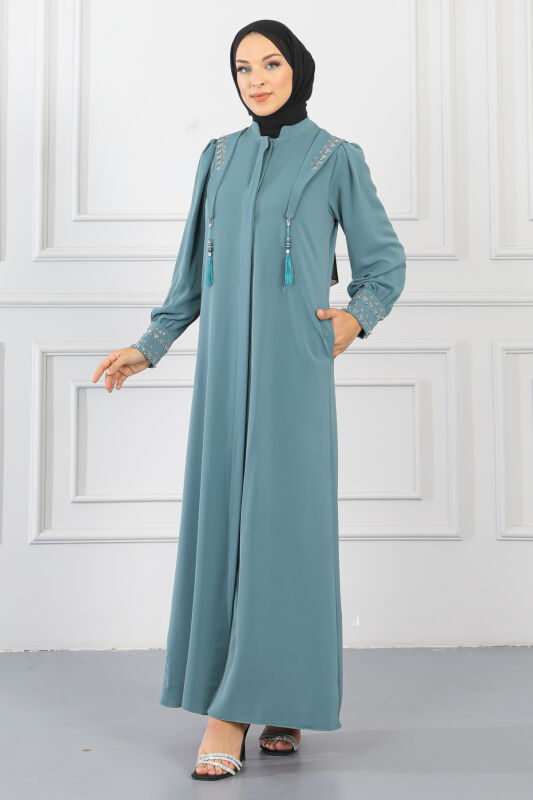 Gizli Pat Taşlı Ferace TS0349 Mint - 2