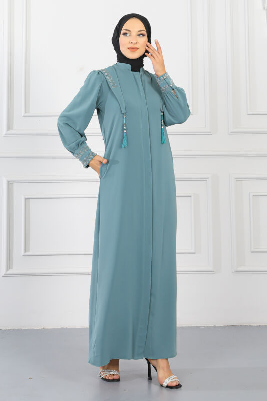 Gizli Pat Taşlı Ferace TS0349 Mint - 3