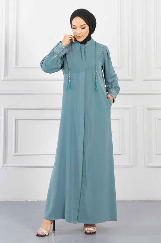 Gizli Pat Taşlı Ferace TS0349 Mint - 1