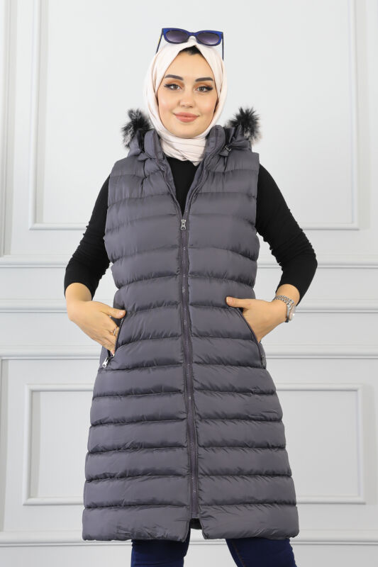 Hınıs Şişme Yelek TS0565 ANTRASİT - 7