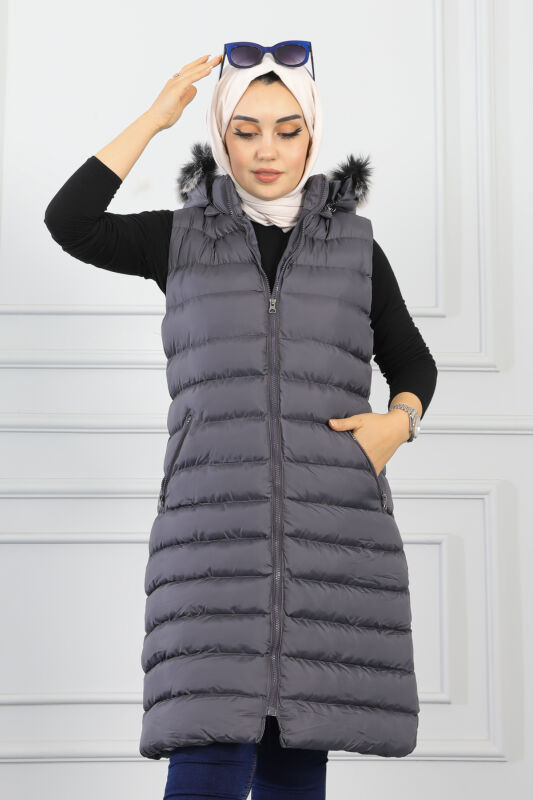 Hınıs Şişme Yelek TS0565 ANTRASİT - 6