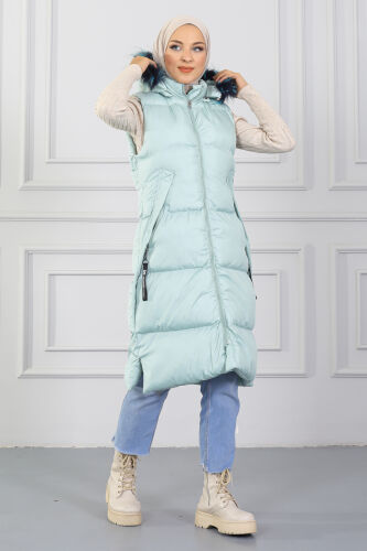 North İce Şişme Yelek TS0569 Mint - 2