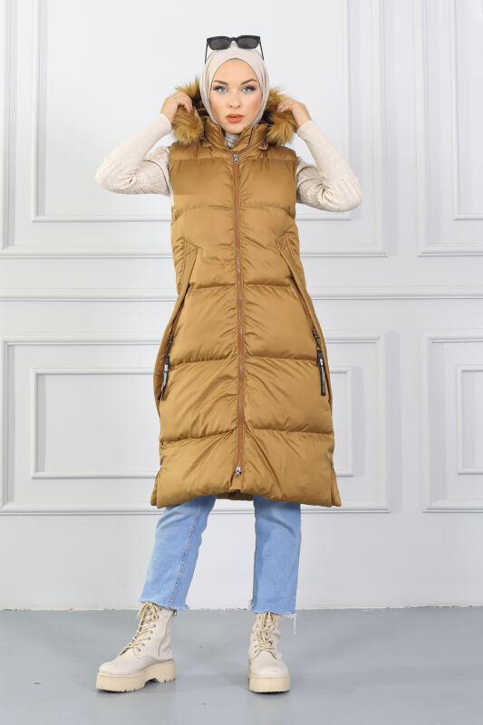 North İce Şişme Yelek TS0569 Taba - 1