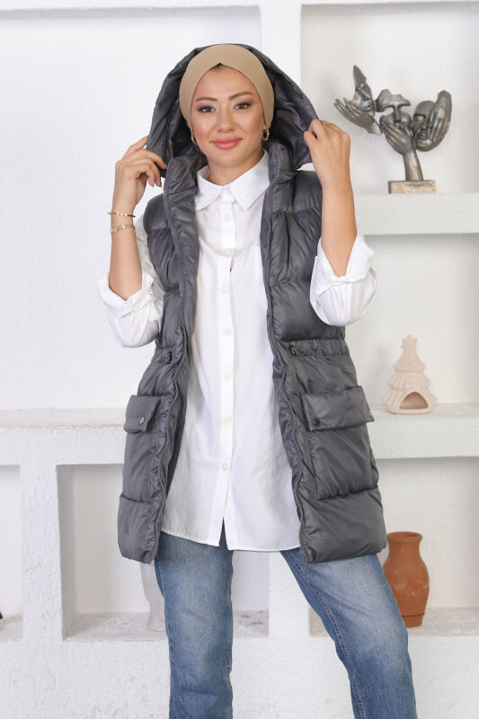 Harbin Şişme Yelek TS0566 ANTRASİT - 8
