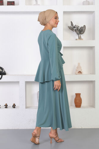 Broşlu Etekli Takım TS0352 Mint - 5